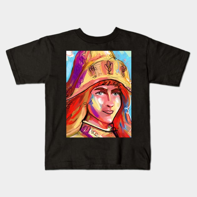 joan of arc Kids T-Shirt by mailsoncello